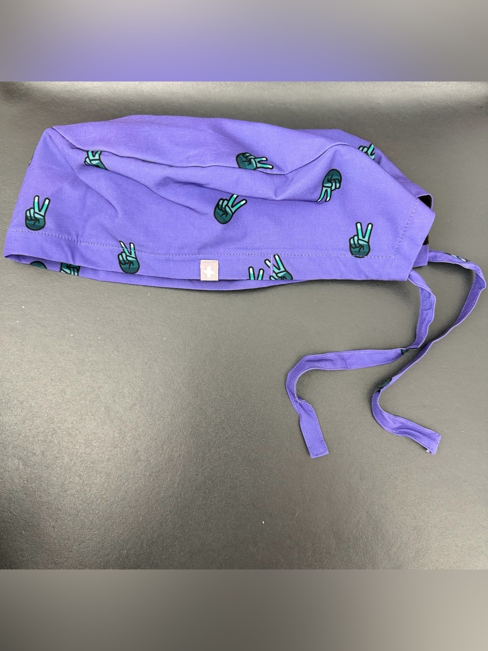 FIGS Peace Sign Printed Scrub Cap Limited Edition